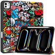 Husă pentru iPad Pro 11 2024, Smartcase, graffiti