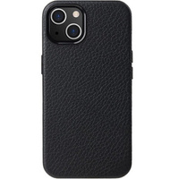 Carcasă MELKCO pentru iPhone 15, din piele pentru MagSafe, negru
