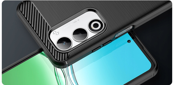 Huse pentru Oppo A5 5G / A5m, Carbon, negru
