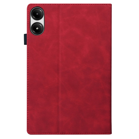Husă pentru Xiaomi Redmi Pad Pro / Xiaomi Poco Pad, Classic, cu spațiu pentru stylus, roșu