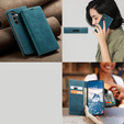 Husă pentru Samsung Galaxy A55, ERBORD Vintage, albastru + Sticlă pentru ecran