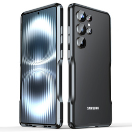 Husa LUPHIE pentru Samsung Galaxy S25 Ultra, Armor Bumper, negru