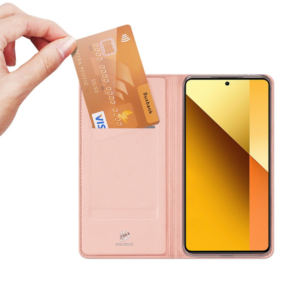 Dux Ducis Huse pentru Xiaomi Redmi Note 13 5G, Skinpro, roz rose gold