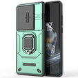 Husă pentru OnePlus 12 5G, KickStand Camera Lens, verde