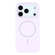 Carcasă din silicon pentru iPhone 17 Pro Max, pentru MagSafe, antișoc, violet