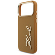 Husă Karl Script Logo Karl Lagerfeld – cu nasturi metalici pentru iPhone 17 Pro Max