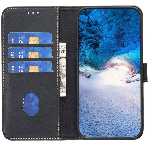 Cu clapetă pentru Samsung Galaxy A55 5G,BINFEN Wallet, negru