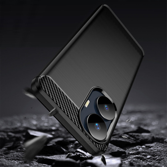 Huse pentru Realme C55, Carbon, negru