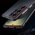Husa LUPHIE pentru Samsung Galaxy S25 Ultra, Armor Bumper, negru
