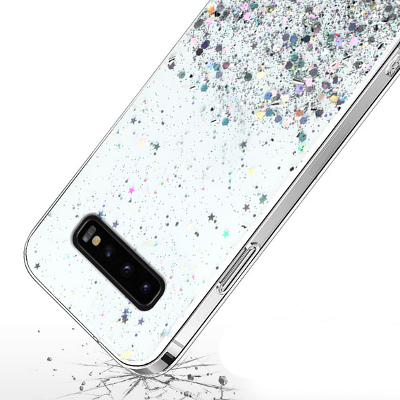 Huse pentru Samsung Galaxy S10 Plus, Glittery, transparentă