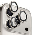 2x ERBORD OPTIK Pro sticlă călită pentru iPhone 16 Pro / 16 Pro Max camera foto, negru