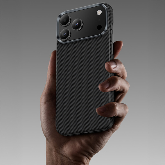 BENKS Kevlar Armor Air Carbon Fiber 600D A070 la cazul MagSafe pentru iPhone 17 Pro Max