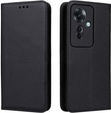 Cu clapetă pentru Oppo Reno 11F 5G, Smart Magnetic, negru + sticlă 9H