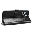 Husă cu clapetă pentru Oppo Reno 14F, Wallet Rhombus, negru