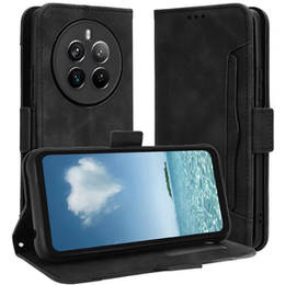 Cu clapetă pentru Realme 12+ Plus 5G, Card Slot, negru