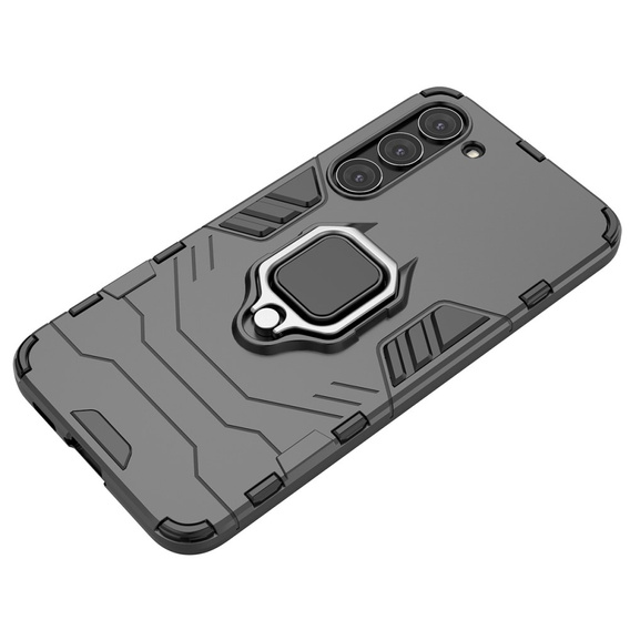Huse pentru Samsung Galaxy S23, Kickstand Ring, negru