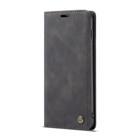 Husa CASEME pentru Samsung Galaxy S10 Plus, Leather Wallet Case, negru