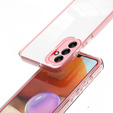 Huse pentru Samsung Galaxy A14 5G, Fusion Hybrid, transparent / roz
