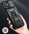 Husă blindată pentru iPhone 12, CamShield Slide, negru