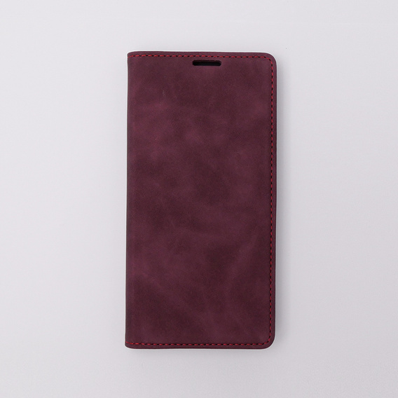 Husă pentru Motorola Moto G73, ERBORD Vintage, portofel cu clapetă, roșu