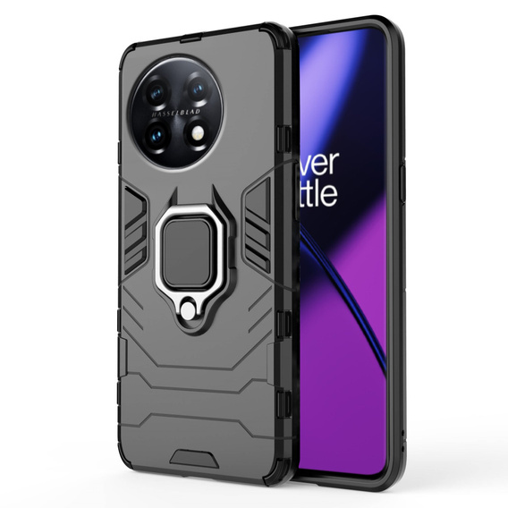 Huse pentru OnePlus 11 5G, Kickstand Ring, negru