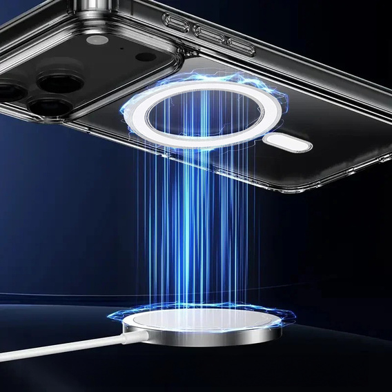 Carcasă magnetică TPU + Acrilic pentru iPhone 17 Pro (compatibilă cu MagSafe)