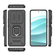 Husă pentru Xiaomi Redmi Note 14 Pro 5G /  Poco X7 5G, KickStand Camera Lens, negru