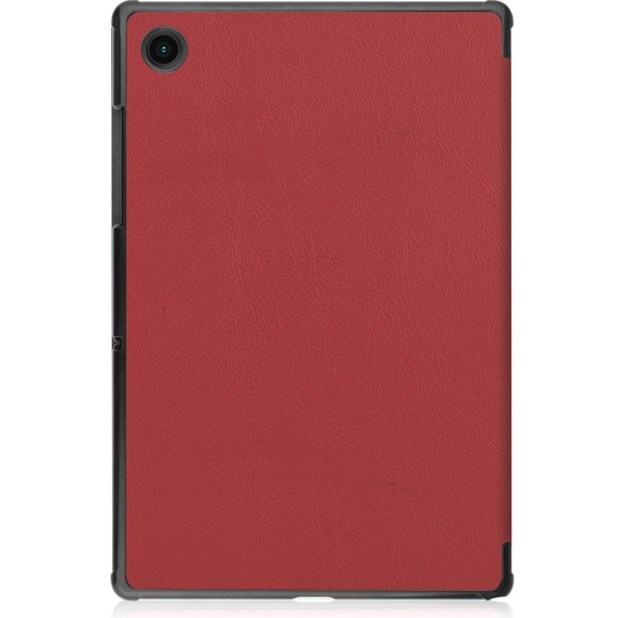 Husă pentru Samsung Galaxy Tab A8 10.5 SM-X200 SM-X205, Smartcase, maroon