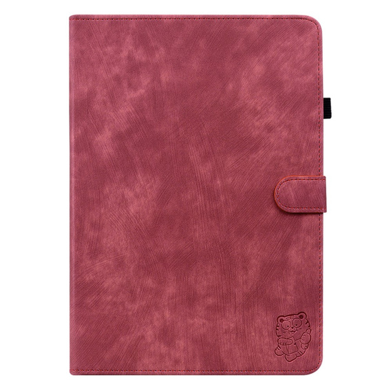 Huse pentru Lenovo Tab M9, Wallet Pen Slot, roșu