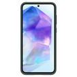 Carcasa Spigen pentru Samsung Galaxy A55 5G, Liquid Air, verde + 9H Tempered Glass