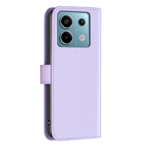 Husa cu clapetă pentru Xiaomi Redmi Note 13 Pro 4G, BINFEN Wallet, violet