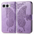 Cu clapetă pentru T Phone 3 5G, Butterfly, violet