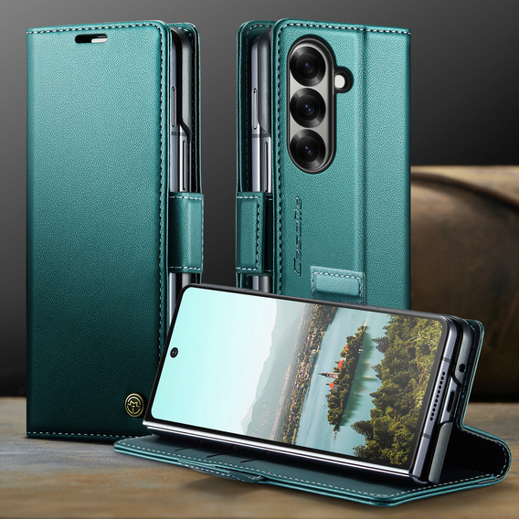 CASEME Litchi Wallet flip caz pentru Samsung Galaxy Z Fold7 5G
