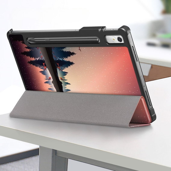 Huse pentru Lenovo Tab P11 Pro Gen 2 2022, Smartcase Pen Slot, forest and lake