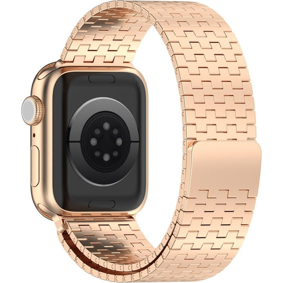 Brățară din oțel pentru Apple Watch 1/2/3/4/4/5/6/6/7/8/SE/ULTRA 42/44/45/49 MM - roz rose gold