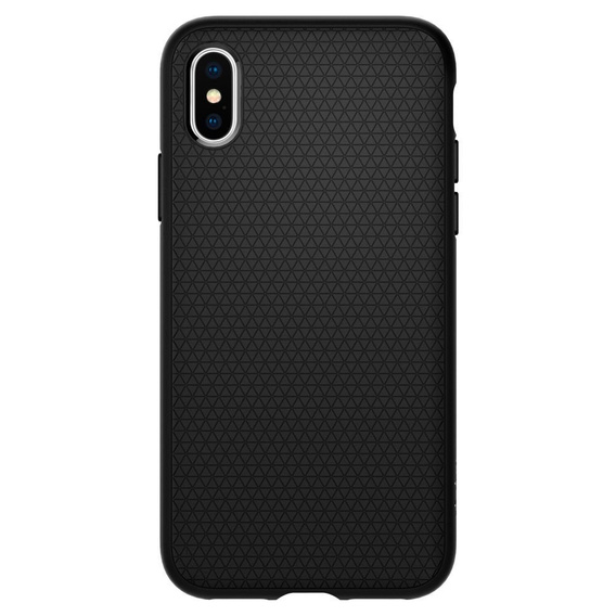 Husă Spigen Liquid Air mată neagră pentru Apple iPhone X / Xs