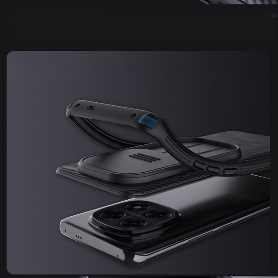 Carcasă blindată Nillkin pentru Xiaomi Redmi Note 14 Pro 5G / Xiaomi Poco X7 5G, CamShield Pro, negru