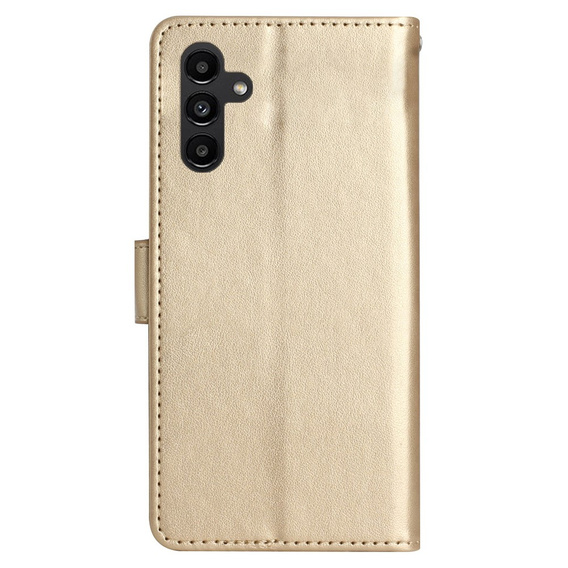 Cu clapetă pentru Samsung Galaxy S23 FE, Butterfly, de aur