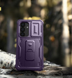 Husă blindată pentru Samsung Galaxy S25, Dexnor Full Body (Two Frames), violet