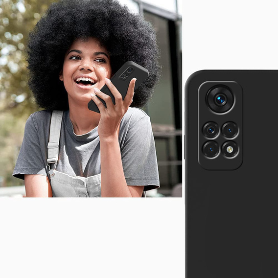 Husa pentru Xiaomi Redmi Note 11 Pro 4G, Silicone Lite, negru