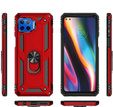 Husă blindată pentru Motorola Moto G 5G Plus, Nox Case Ring, roșu