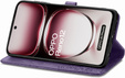 Cu clapetă pentru Oppo Reno 12, Mandala, violet