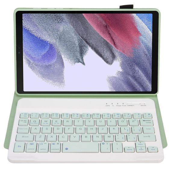 Carcasă + tastatură Samsung Galaxy Tab A7 Lite 8.7 T220 / 225, verde deschis