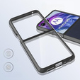 Huse pentru Motorola Razr 50 Ultra, Fusion Hybrid, transparent / negru