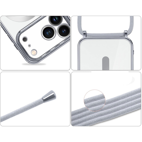 Husă Electro MagSafe cu lanyard pentru iPhone 17 Pro Max