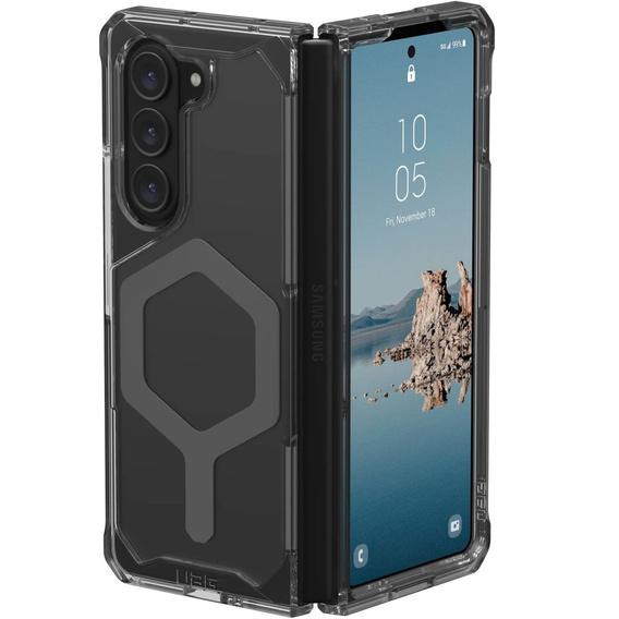 Urban Armor Gear Huse pentru Galaxy Z Fold 5 5G, Plyo MagSafe, transparent / gri