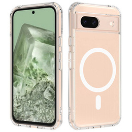 Husă pentru Google Pixel 8A, Fusion Hybrid Case, pentru MagSafe, transparentă