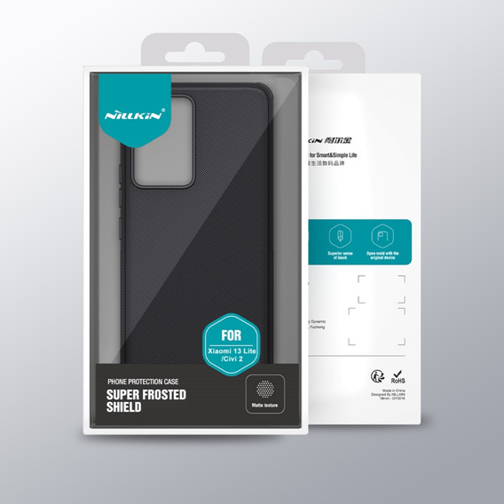Carcasă NILLKIN pentru Xiaomi 13 Lite, Super Frosted Shield Case, negru