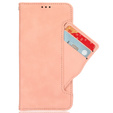Cu clapetă pentru Xiaomi Redmi 13C / Poco C65, Card Slot, roz