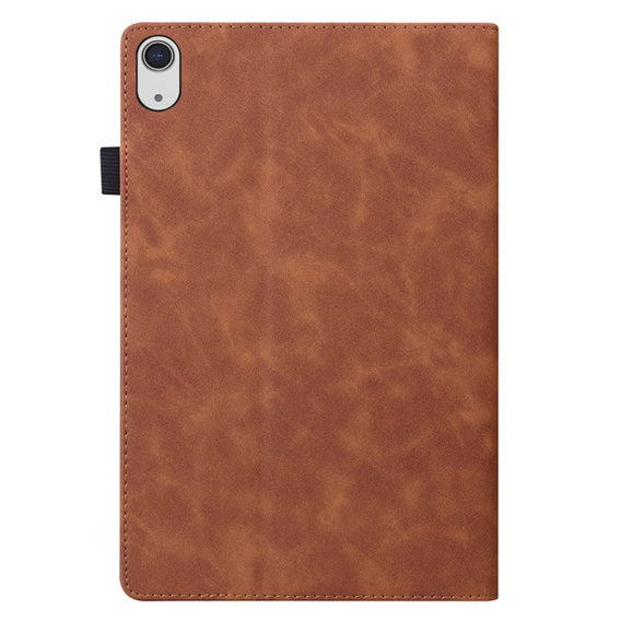 Husă pentru iPad 10.9 2022 10 Gen, Classic, cu spațiu pentru stylus, maro